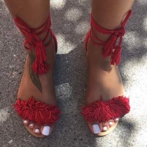 Steve Madden “Sweetyy” Sandals in Red